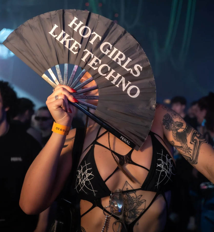 Hot girls like techno - waaier - Afbeelding 2